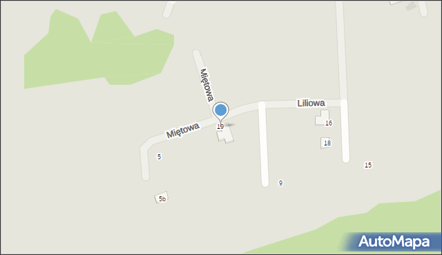 Chrzanów, Liliowa, 19, mapa Chrzanów