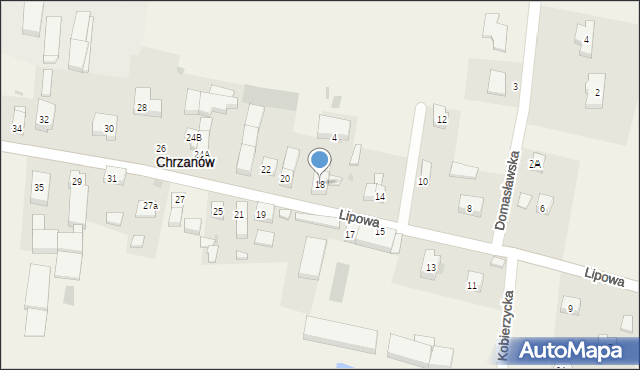 Chrzanów, Lipowa, 18, mapa Chrzanów