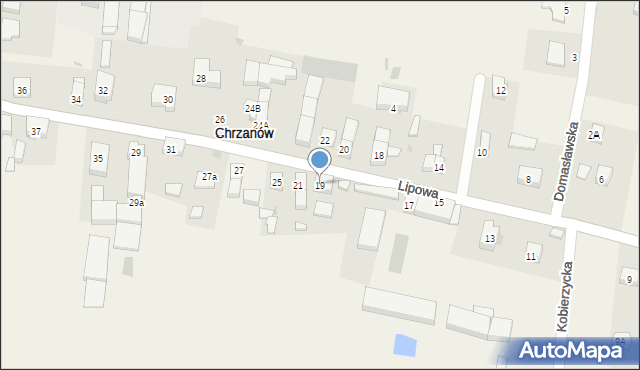 Chrzanów, Lipowa, 19, mapa Chrzanów