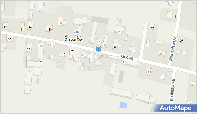 Chrzanów, Lipowa, 19A, mapa Chrzanów