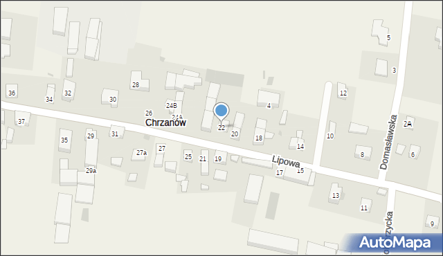 Chrzanów, Lipowa, 22, mapa Chrzanów