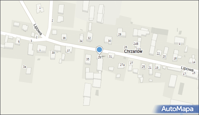 Chrzanów, Lipowa, 29, mapa Chrzanów