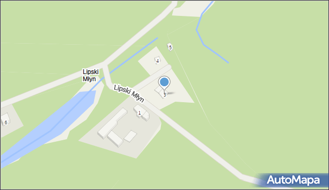 Cieciorka, Lipski Młyn, 3, mapa Cieciorka