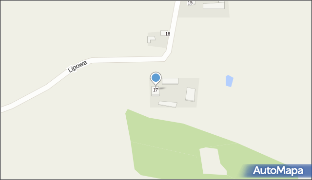 Ciemno-Gnojna, Lipowa, 17, mapa Ciemno-Gnojna