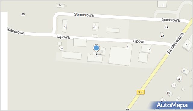 Cieszanów, Lipowa, 6, mapa Cieszanów