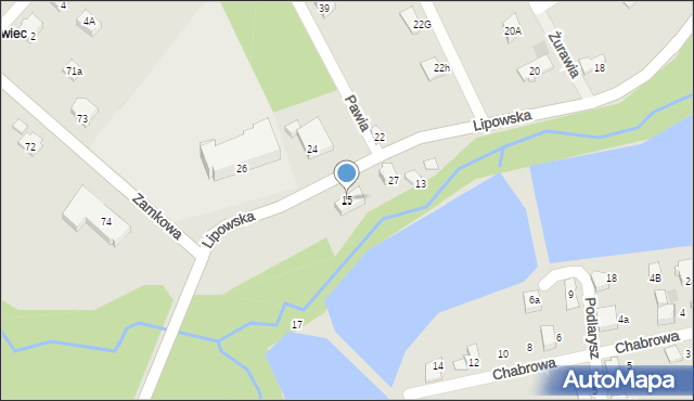 Czechowice-Dziedzice, Lipowska, 15, mapa Czechowic-Dziedzic