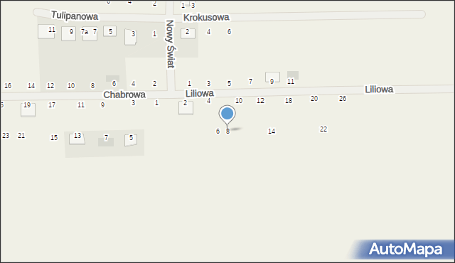 Czerlejno, Liliowa, 8, mapa Czerlejno