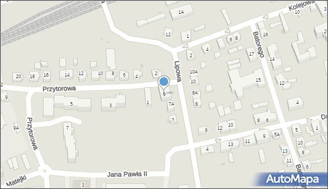 Czersk, Lipowa, 9, mapa Czersk