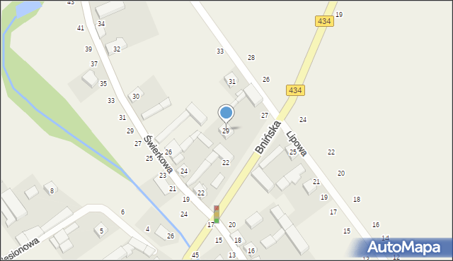 Czmoń, Lipowa, 29, mapa Czmoń