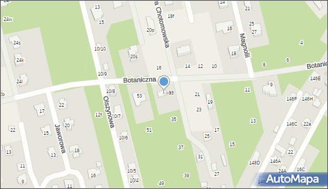 Dąbrowa Chotomowska, Lipowa, 20T, mapa Dąbrowa Chotomowska