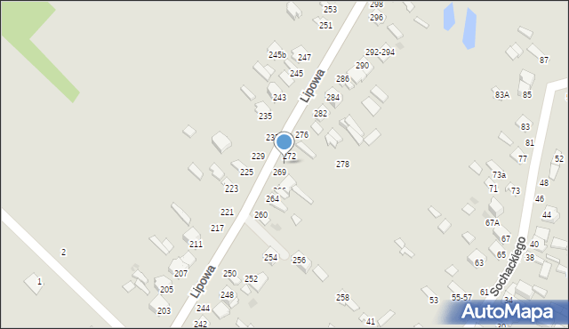 Dęblin, Lipowa, 270, mapa Dęblin