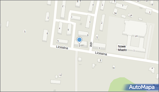 Dobrzyń nad Wisłą, Licealna, 2, mapa Dobrzyń nad Wisłą