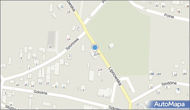 Dobrzyń nad Wisłą, Lipnowska, 13, mapa Dobrzyń nad Wisłą