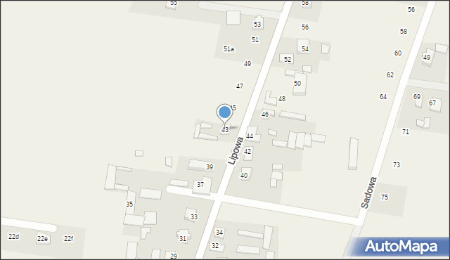 Dobrzyniewo Duże, Lipowa, 43, mapa Dobrzyniewo Duże