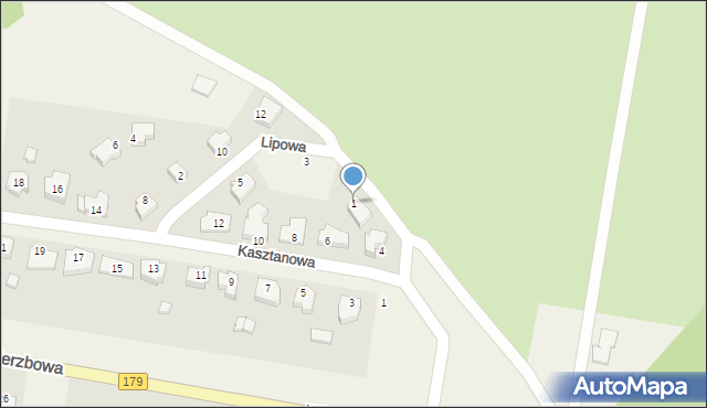 Dolaszewo, Lipowa, 1, mapa Dolaszewo