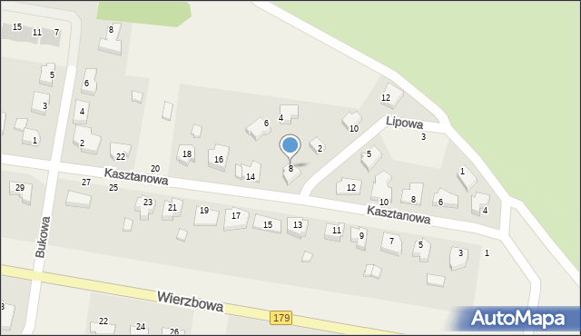Dolaszewo, Lipowa, 8, mapa Dolaszewo
