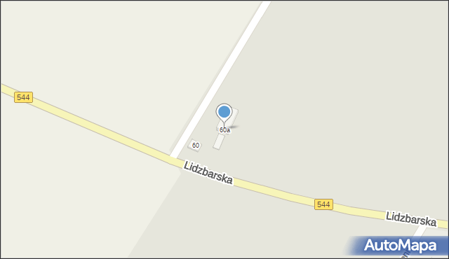 Działdowo, Lidzbarska, 60a, mapa Działdowo