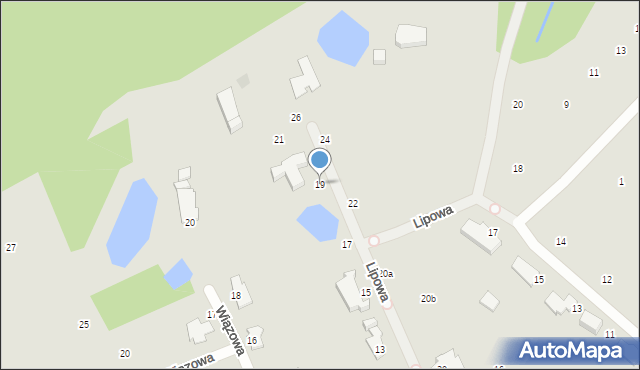 Elbląg, Lipowa, 19, mapa Elbląga