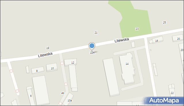 Gdańsk, Litewska, 12A, mapa Gdańska