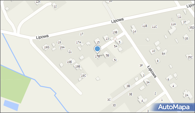 Głosków-Letnisko, Lipowa, 17B, mapa Głosków-Letnisko