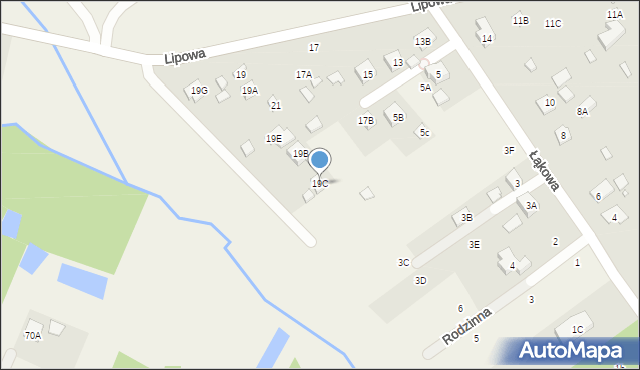 Głosków-Letnisko, Lipowa, 19C, mapa Głosków-Letnisko