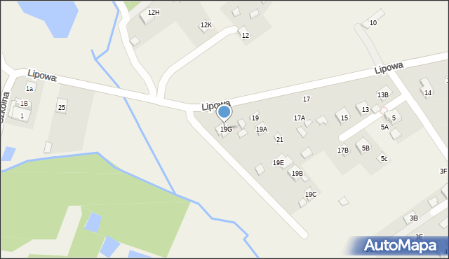 Głosków-Letnisko, Lipowa, 19G, mapa Głosków-Letnisko