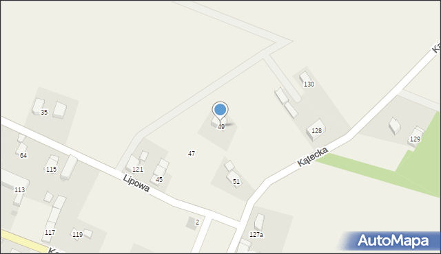 Gniechowice, Lipowa, 49, mapa Gniechowice