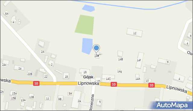 Gójsk, Lipnowska, 14e, mapa Gójsk