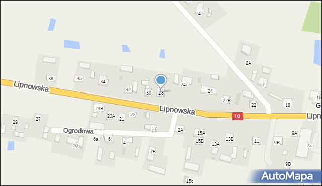 Gójsk, Lipnowska, 28, mapa Gójsk