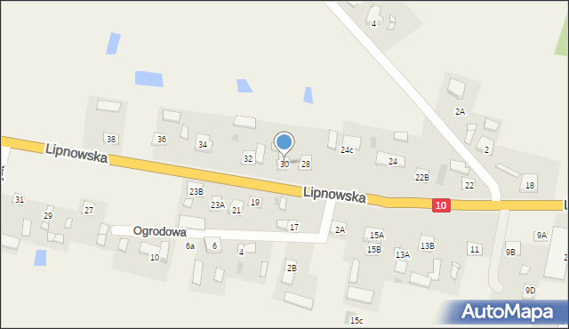 Gójsk, Lipnowska, 30, mapa Gójsk