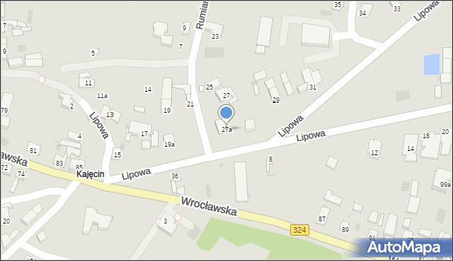 Góra, Lipowa, 27a, mapa Góra