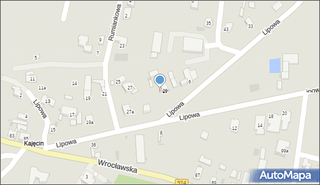 Góra, Lipowa, 29A, mapa Góra