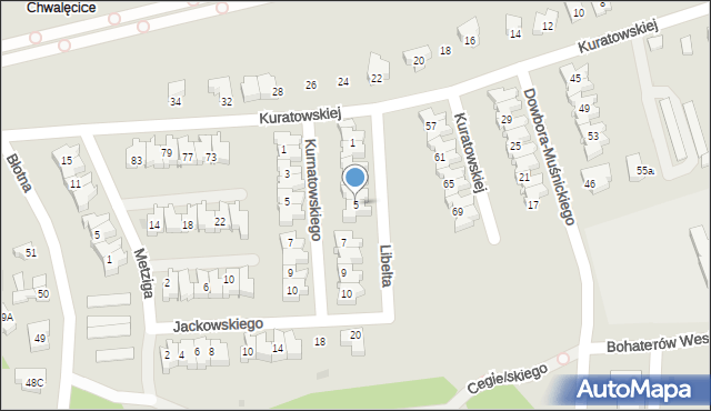 Gorzów Wielkopolski, Libelta Karola, 5, mapa Gorzów Wielkopolski