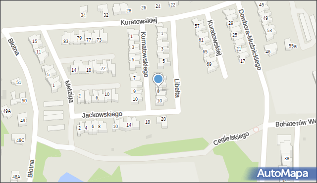 Gorzów Wielkopolski, Libelta Karola, 9, mapa Gorzów Wielkopolski