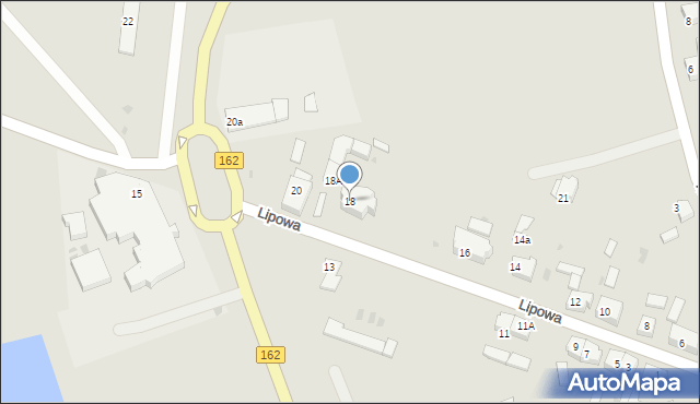 Gościno, Lipowa, 18, mapa Gościno