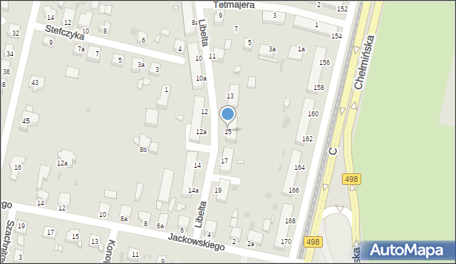 Grudziądz, Libelta Karola, 15, mapa Grudziądza