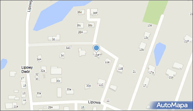 Iława, Lipowa, 11F, mapa Iława