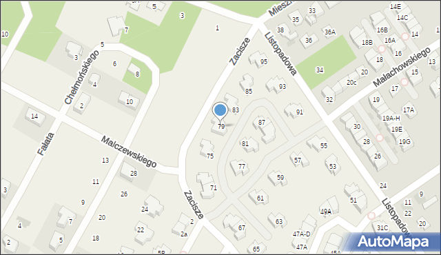 Jabłonna, Listopadowa, 79, mapa Jabłonna