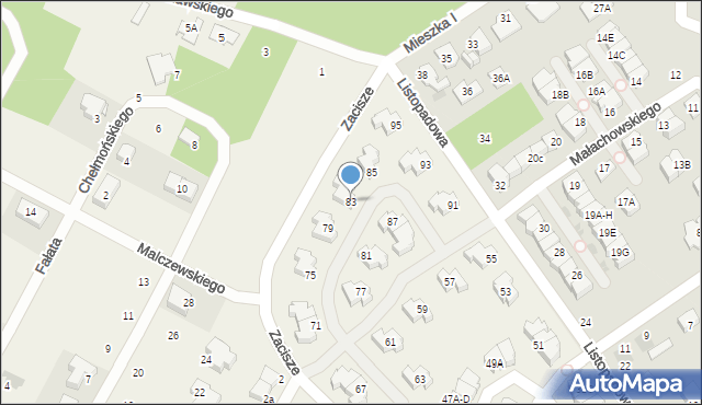 Jabłonna, Listopadowa, 83, mapa Jabłonna