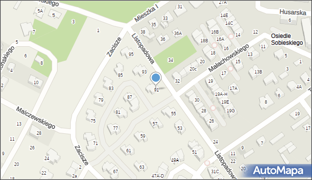 Jabłonna, Listopadowa, 91, mapa Jabłonna