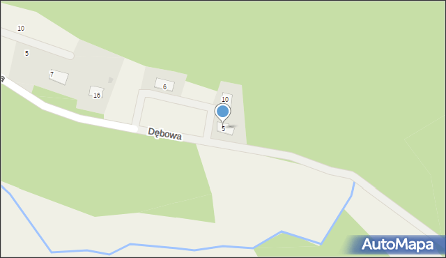 Jakubów, Lipowa, 5, mapa Jakubów