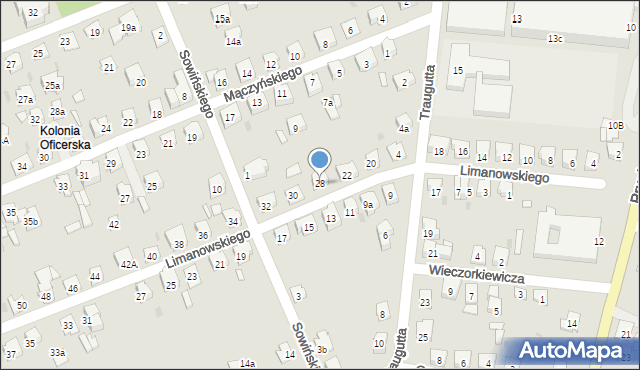 Jarosław, Limanowskiego Bolesława, 28, mapa Jarosławia