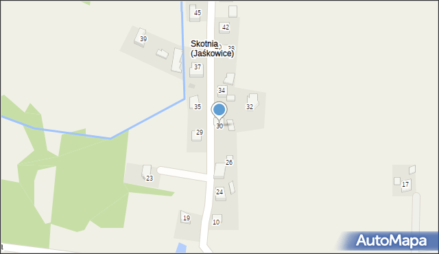 Jaśkowice, Lipowa, 30, mapa Jaśkowice