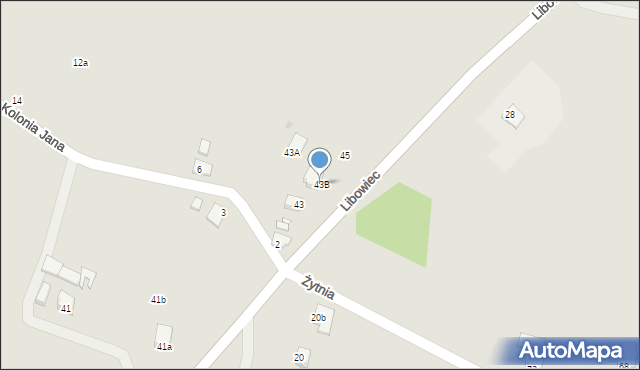 Jastrzębie-Zdrój, Libowiec, 43B, mapa Jastrzębie-Zdrój