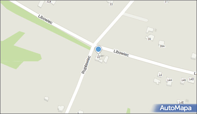 Jastrzębie-Zdrój, Libowiec, 12, mapa Jastrzębie-Zdrój