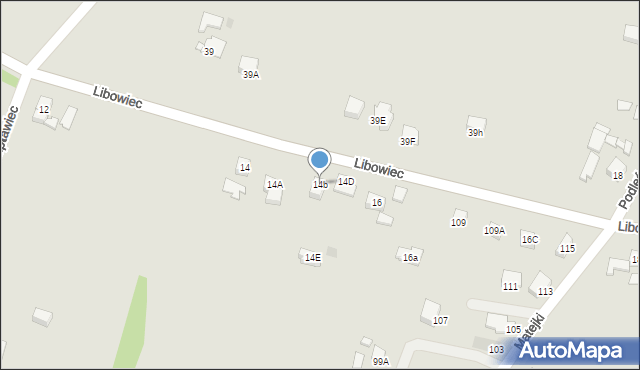 Jastrzębie-Zdrój, Libowiec, 14b, mapa Jastrzębie-Zdrój