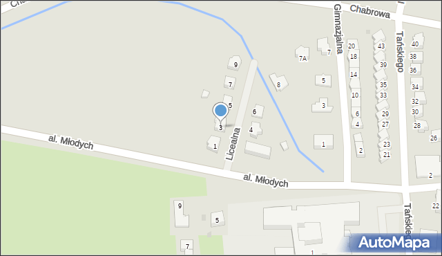 Jelcz-Laskowice, Licealna, 3, mapa Jelcz-Laskowice