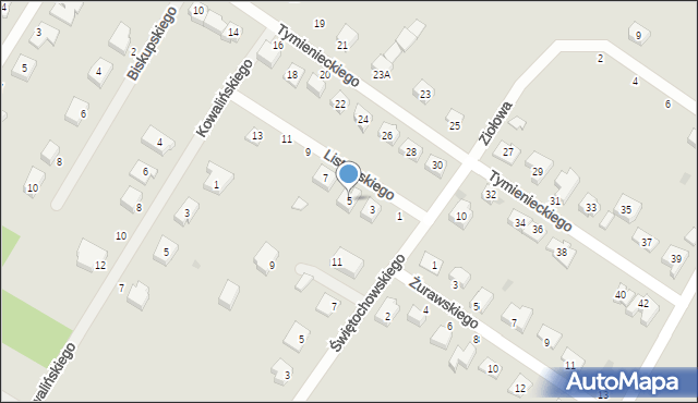 Jelcz-Laskowice, Listowskiego Anatola, 5, mapa Jelcz-Laskowice