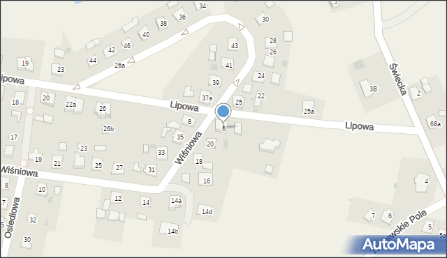 Jeżewo, Lipowa, 6, mapa Jeżewo