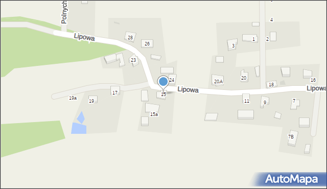 Jodłowno, Lipowa, 15, mapa Jodłowno